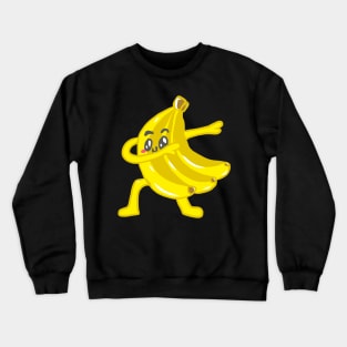 Dancing Steppes Rocking Beaten Dances Banana Crewneck Sweatshirt